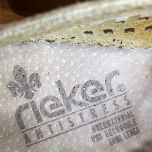Rieker Anti-stress Slip On Mesh Neutral Perforated Loafers Size 6 - Picture 15 of 16